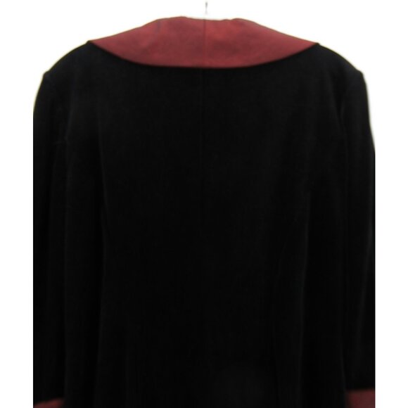 Alex Evenings Top Medium Velvet Blazer Blouse Shawl Dinner Party - Picture 7 of 10